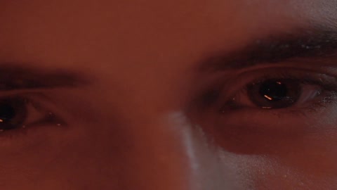 Macro shot of someone's eyes