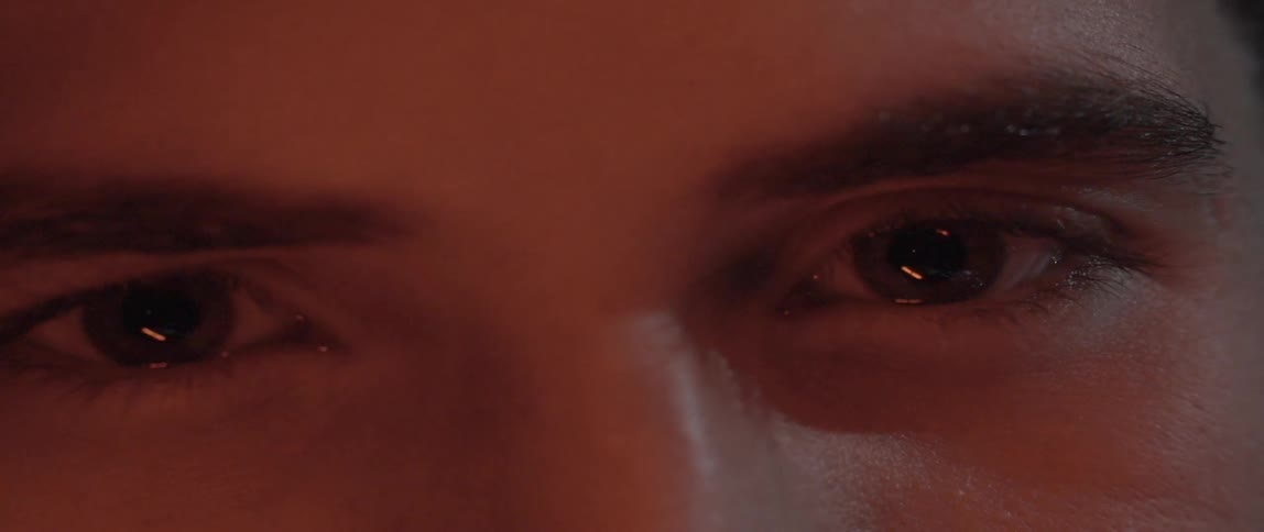 Macro shot of someone's eyes