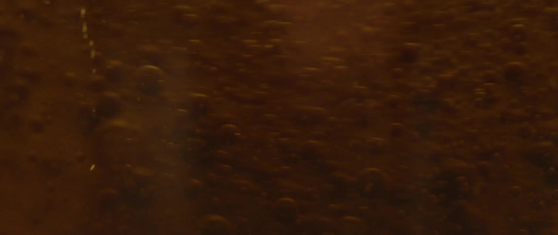 Bubbles are suspended in liquid