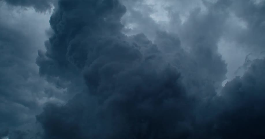 A view of clouds forming outdoors