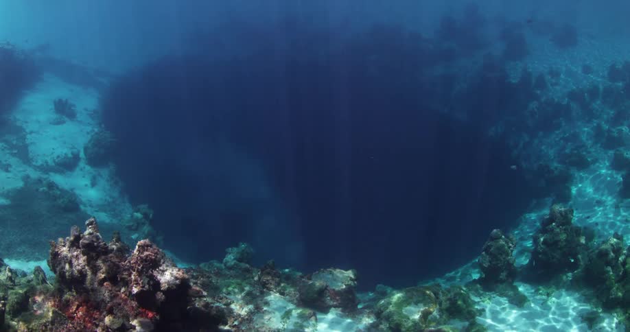 Blue Hole Underwater in the sea
