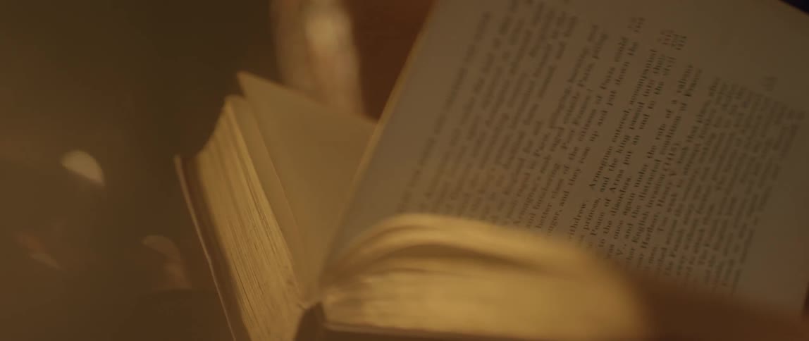 A book page is turned