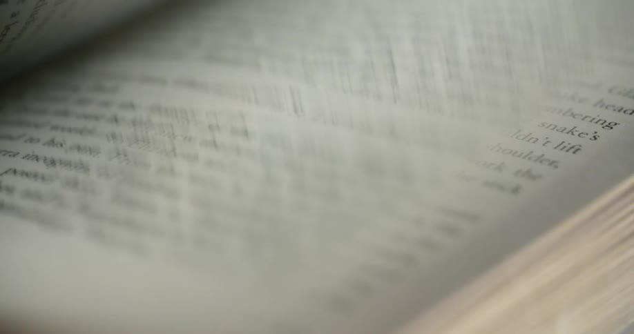 Book pages are being turned over