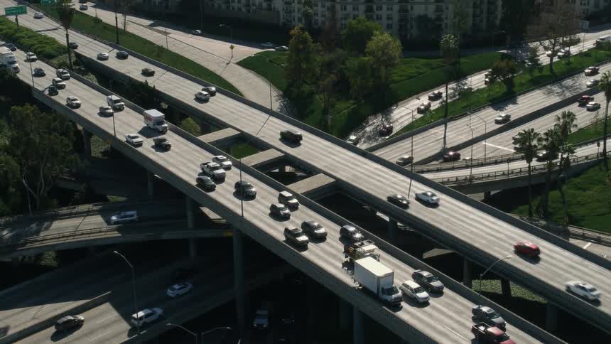 The roads have heavy traffic