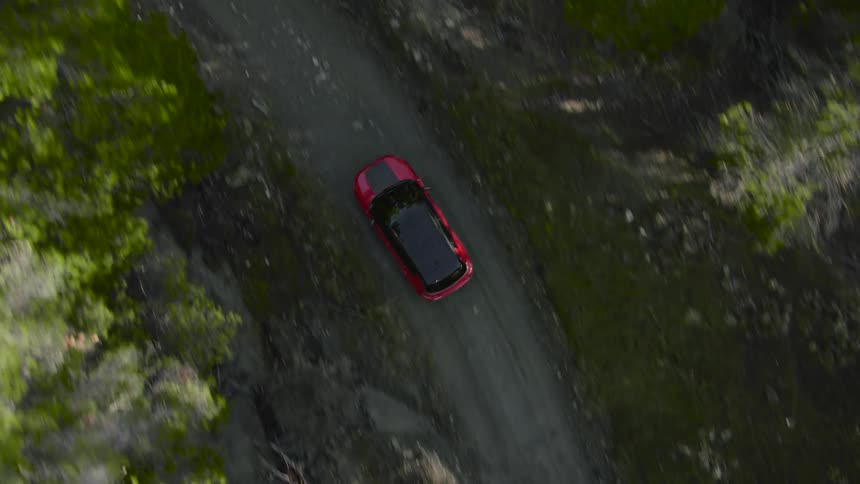 Car driving on road