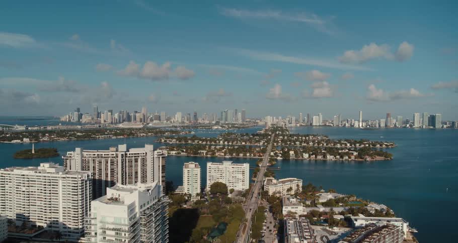 Aerial view of city