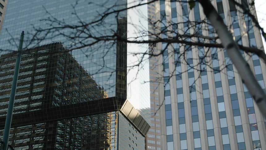 A view of some buildings in a city