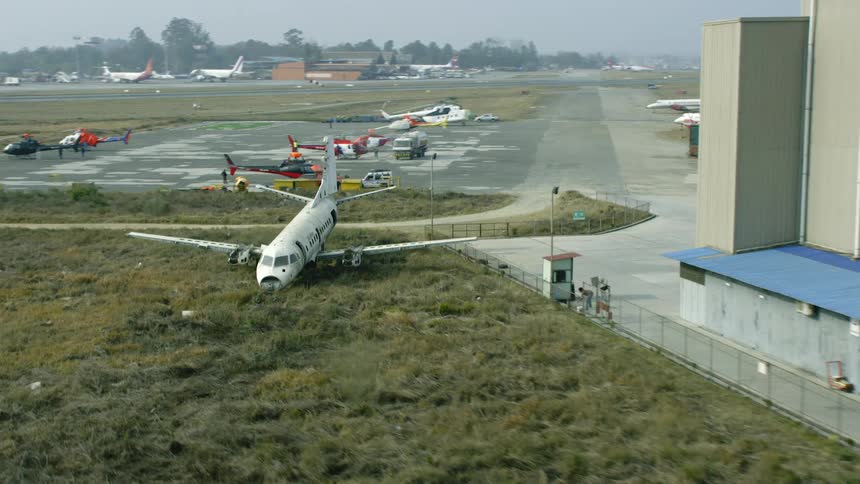 An abandoned airport