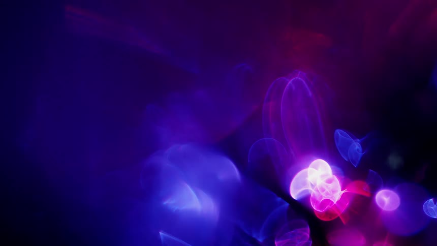 The neon colors move around flashing