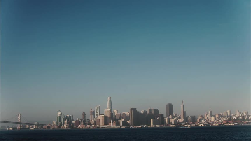 Ocean view of city