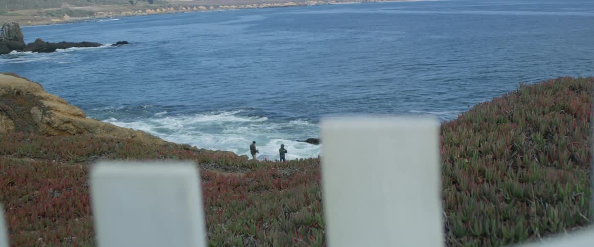 People fishing in ocean