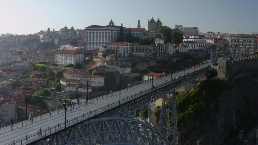 Aerial shot of a city