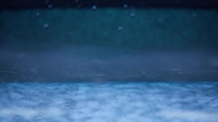 Water roils as vapor rises