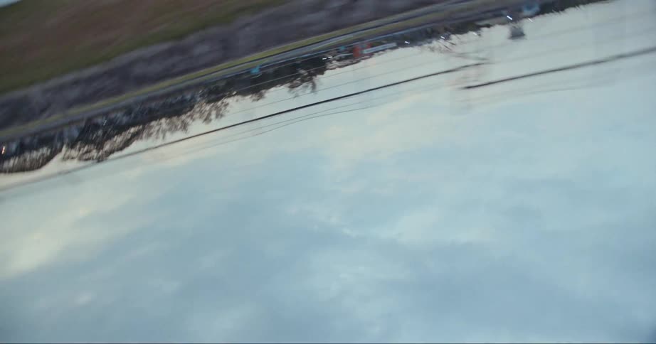 The track is moving and spinning in a circle