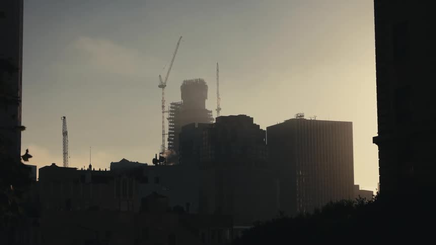 A view of buildings outdoors in a city