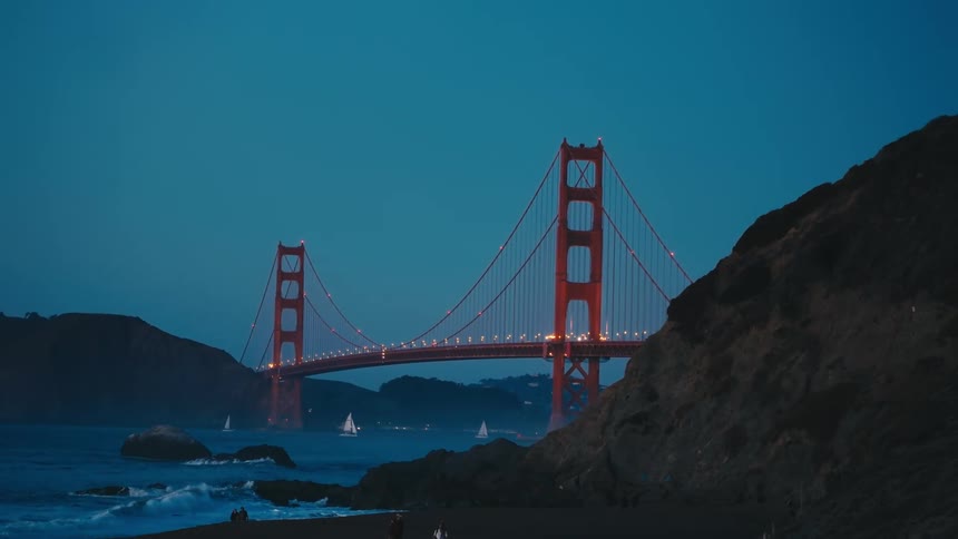 A view of a bridge over a bay
