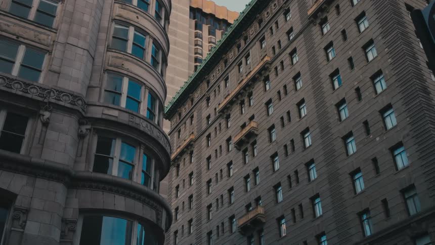 Exterior view of high rise city apartments
