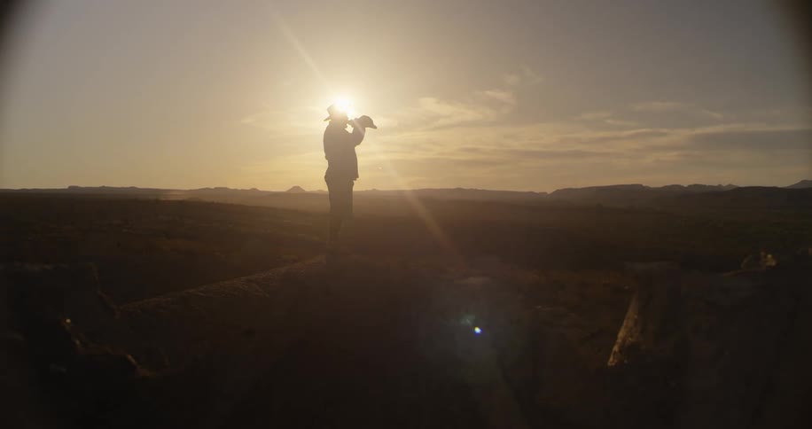 Silhouette of person