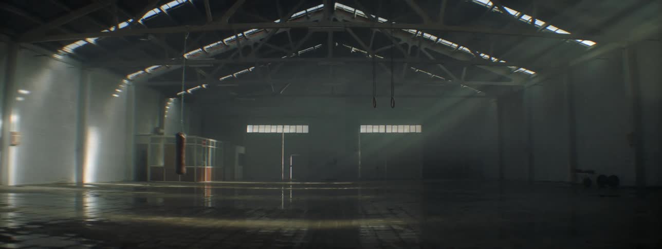 A view of the inside of a large warehouse