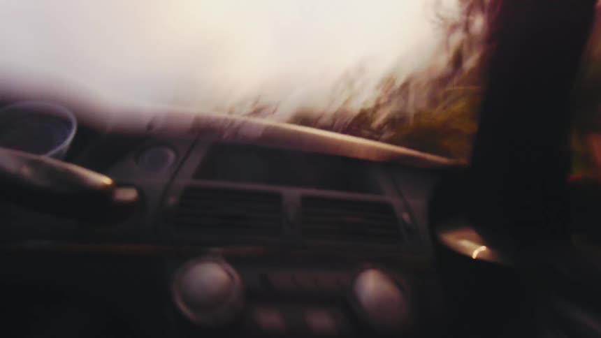 A vehicle rolls over and over in a field