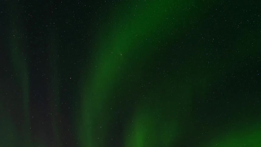 The northern lights move in the sky