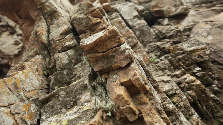 Rocks in a canyon in nature