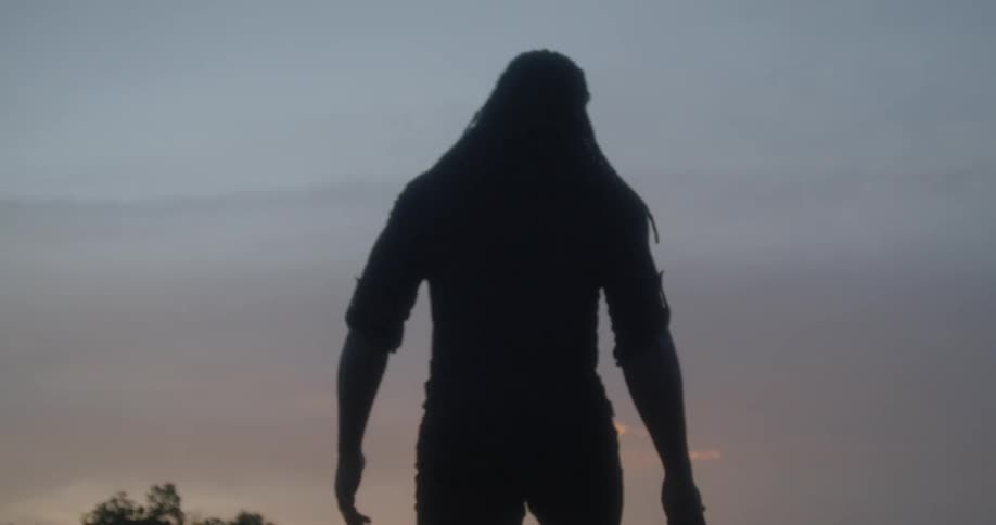 Person walking forward