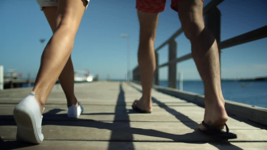 People walking outdoors