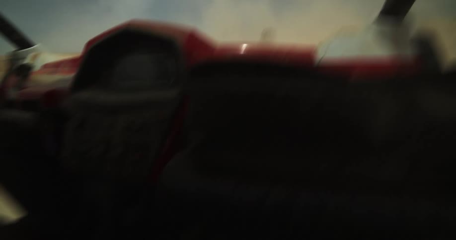 Recreational vehicle being driven