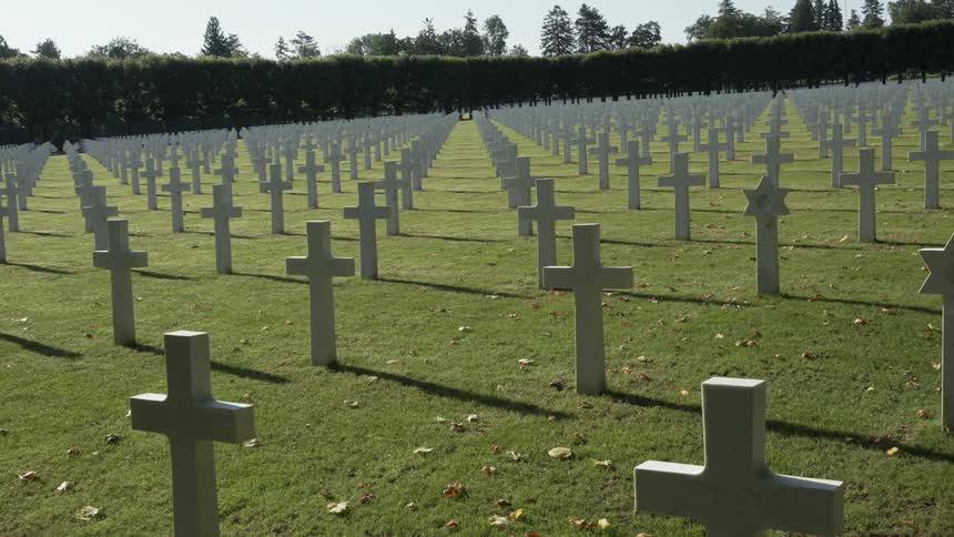 The cemetery is full of gravestones