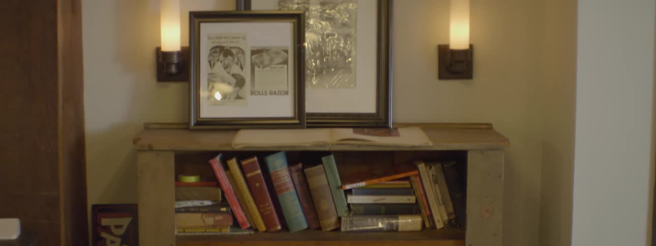 A bookshelf full of books