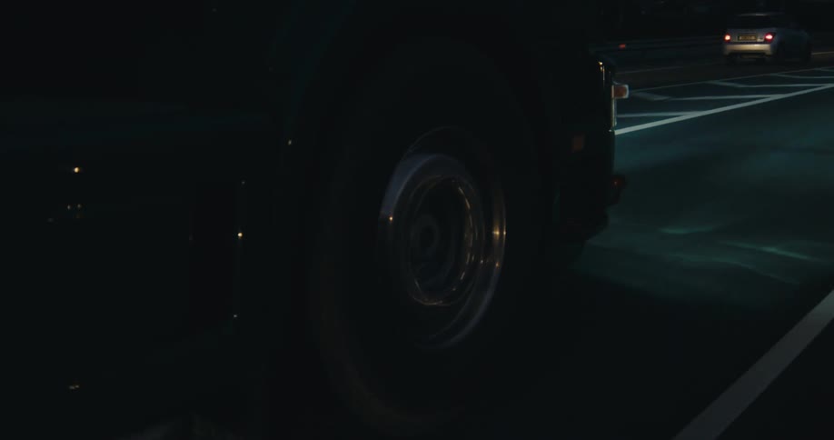 Vehicle driving on highway