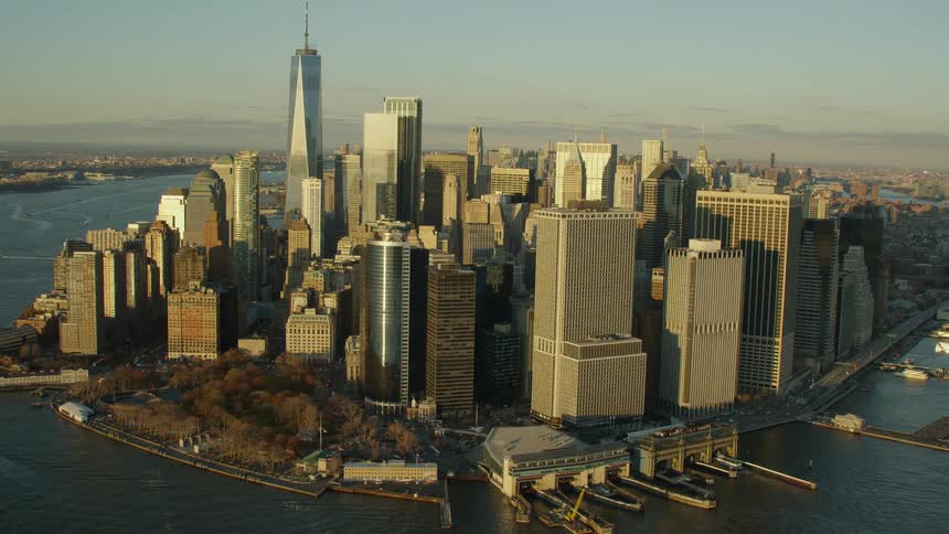 Aerial view of downtown