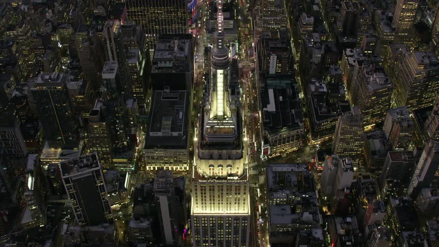 Aerial shot of new york city