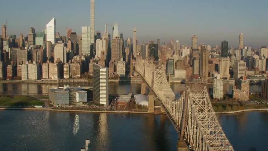 The queensboro bridge over the east river in new york city