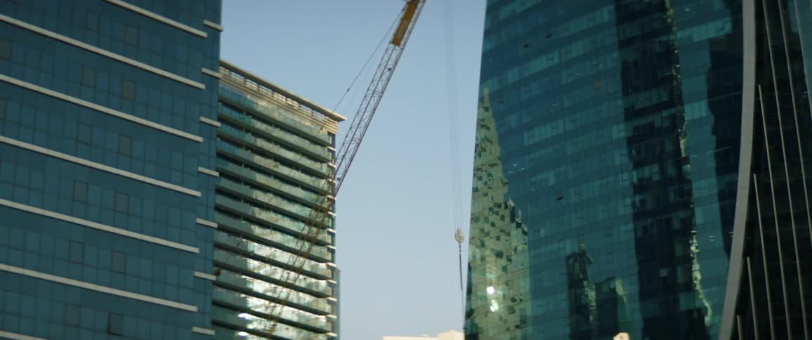 Glass buildings downtown