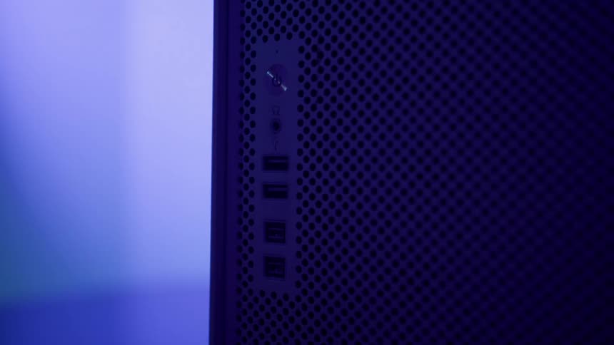 Front panel of computer