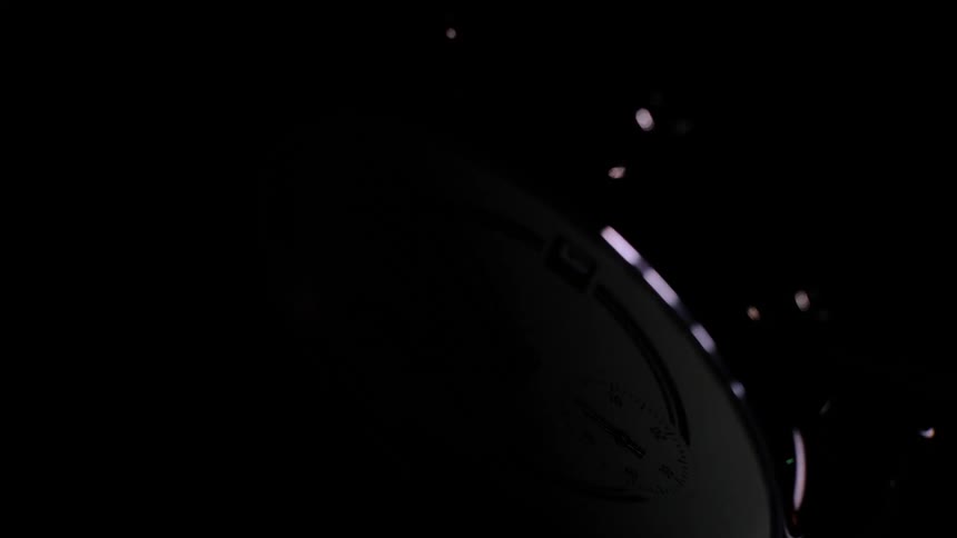 Lights flash on the watch dial