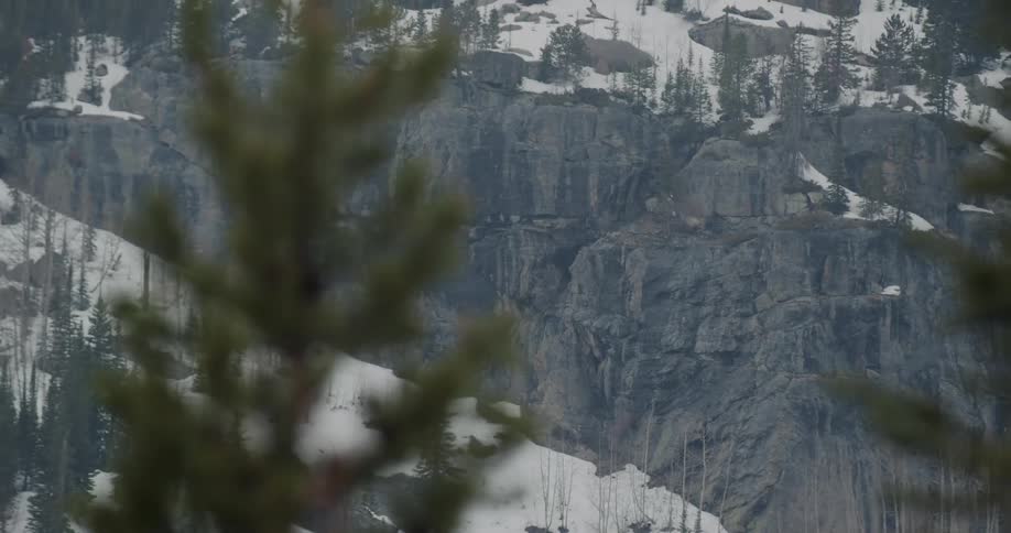 Mountain covered in snow