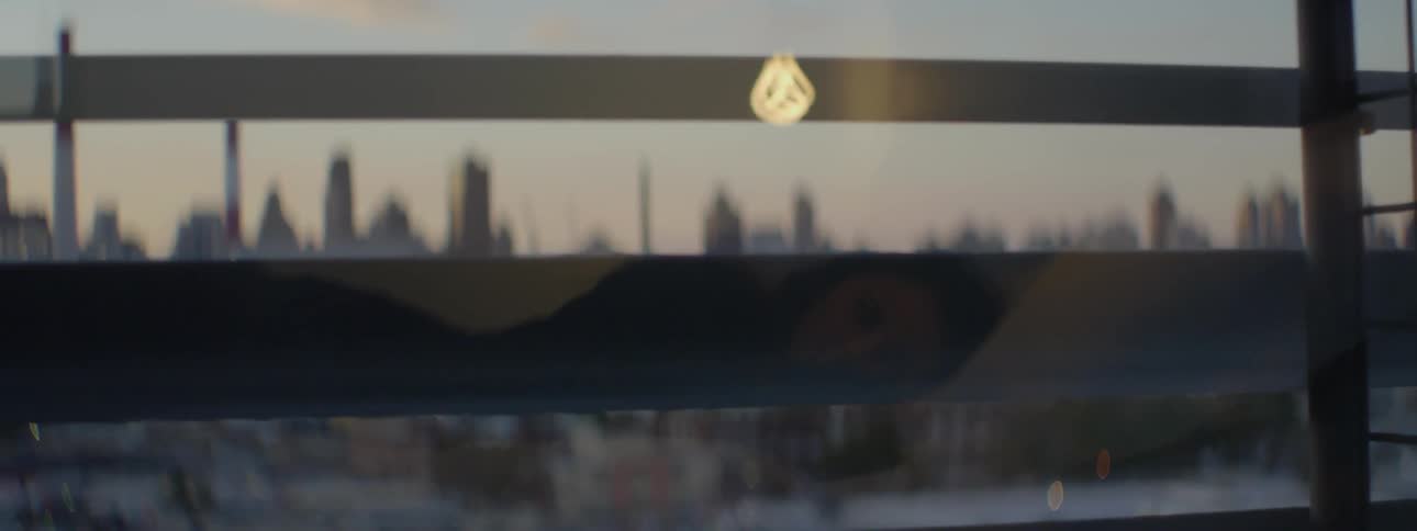 View of a large city from a window