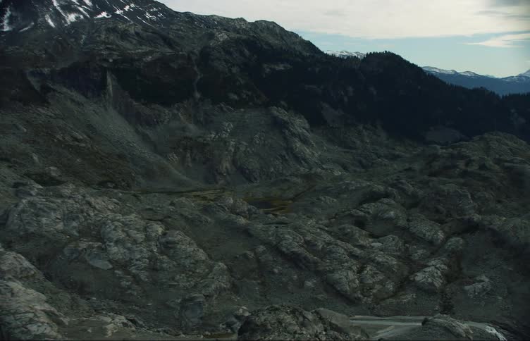 Mountain covered with snow