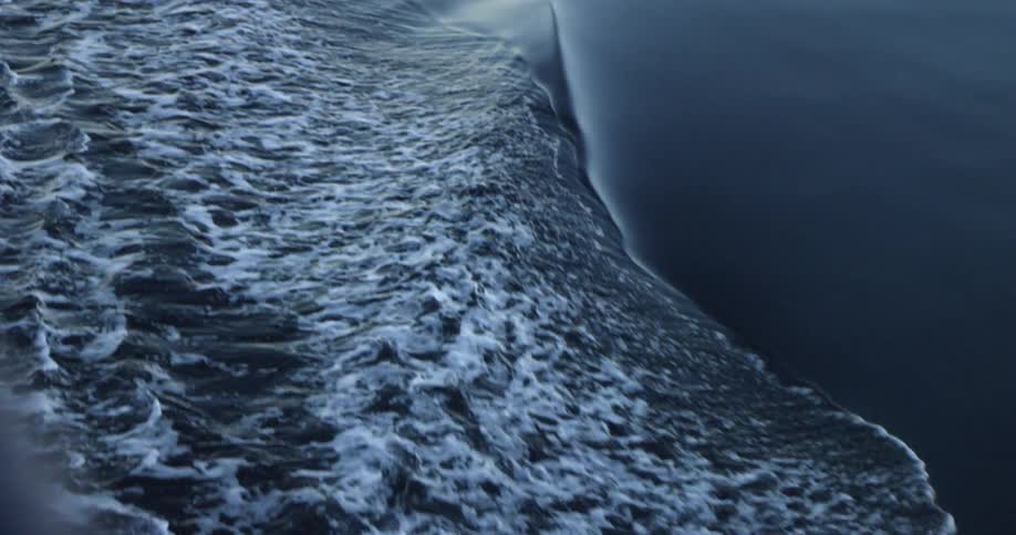 Waves being created from movement in the water