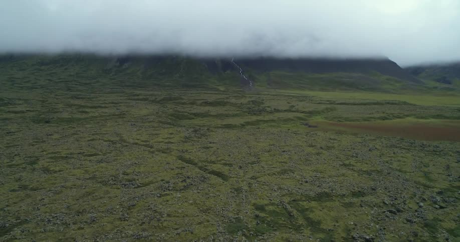 An aerial view of a landscape outdoors