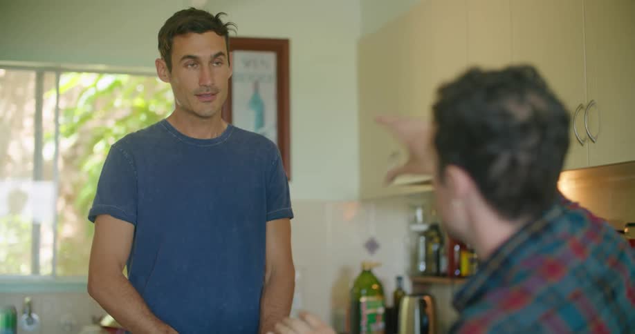 Person talking indoors