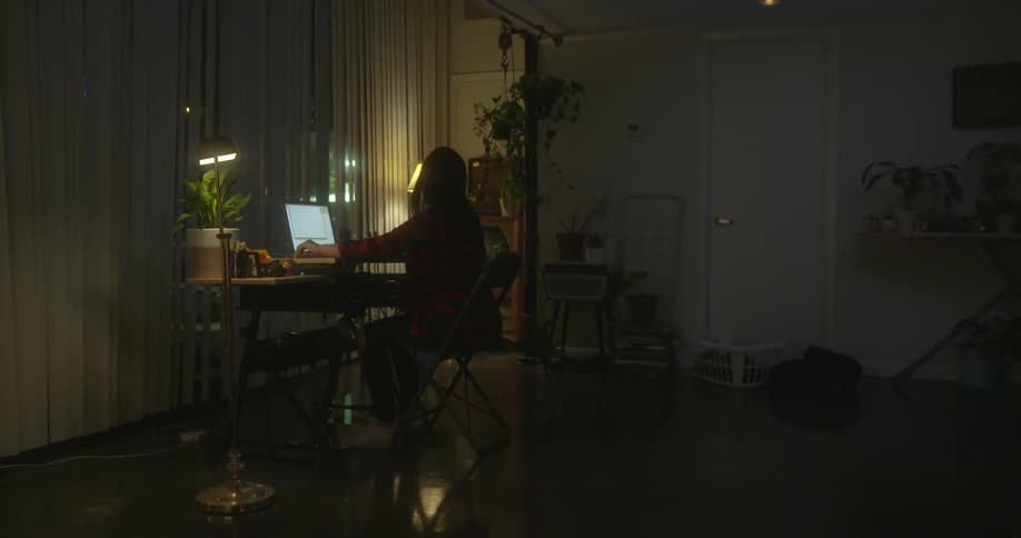 Woman sitting at a desk