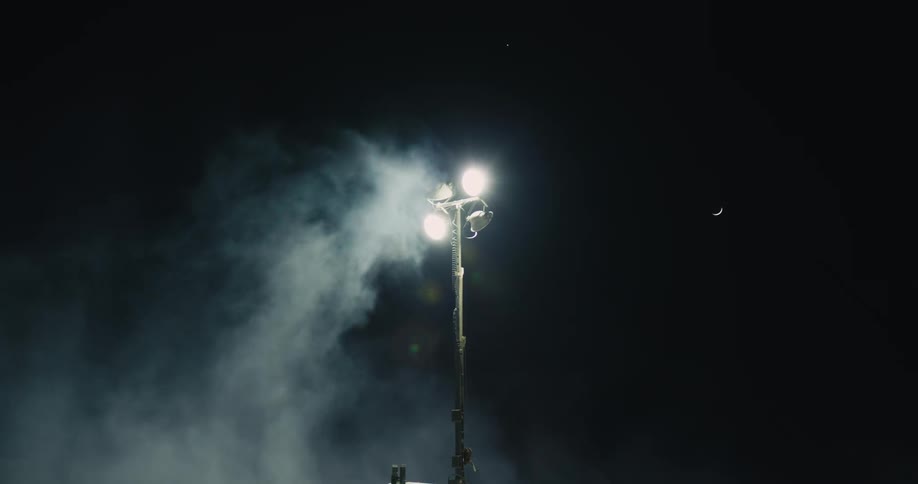Lights on a pole