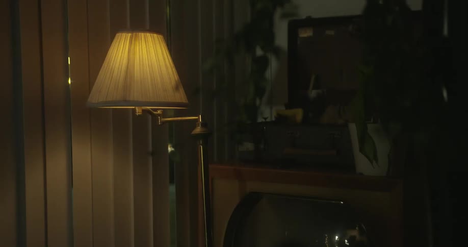 The lamp in this room is blinking rapidly