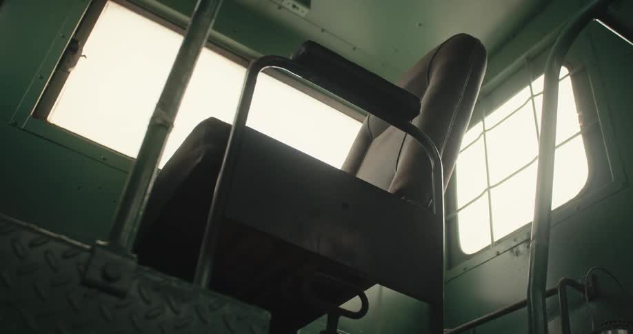 Chair in eerie room