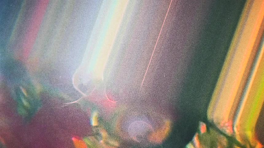 Abstract footage of colored lights moving