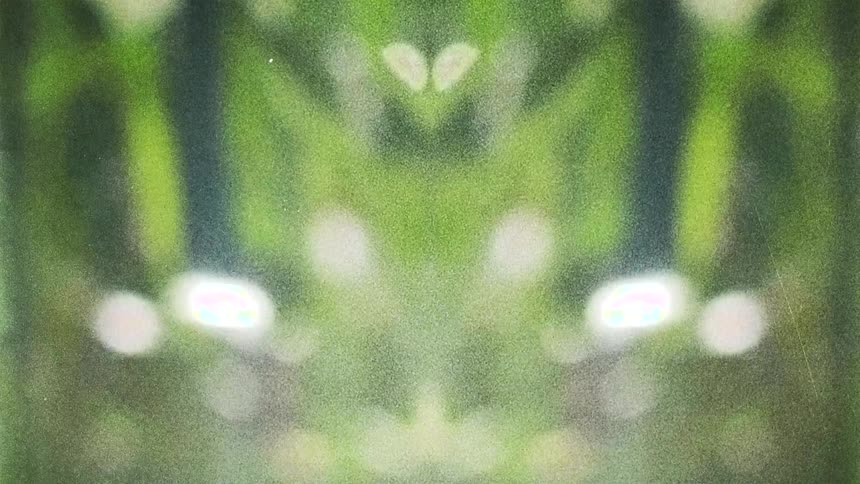 A view of a green digital shape on a screen